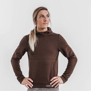 No Bull Women’s Performance Pullover Hoodie in Mocha Brown - Medium